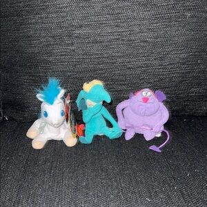 Disney Stuffed Animals Set - White, Blue, Purple